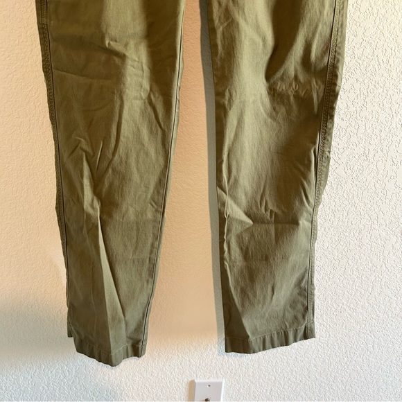 Men’s L.L. Bean Classic Fit Pants 30 x 34 Olive Green Stretch Flat Front Pockets - Picture 6 of 10